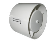 Plastový ventilátor 100 mm / 230 - 24 V pro přívod-odvod vzduchu